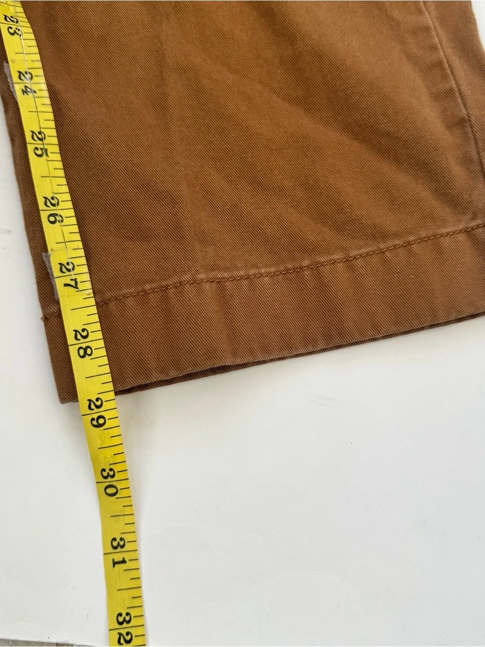 J Crew The Sutton Chino Pants Mens 32x30* (32x29) Brown Straight 100% Cotton